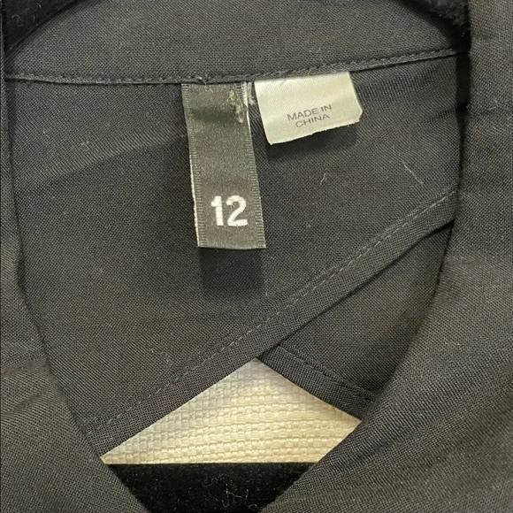 Divided Black Button Down Shirt - Picture 3 of 4